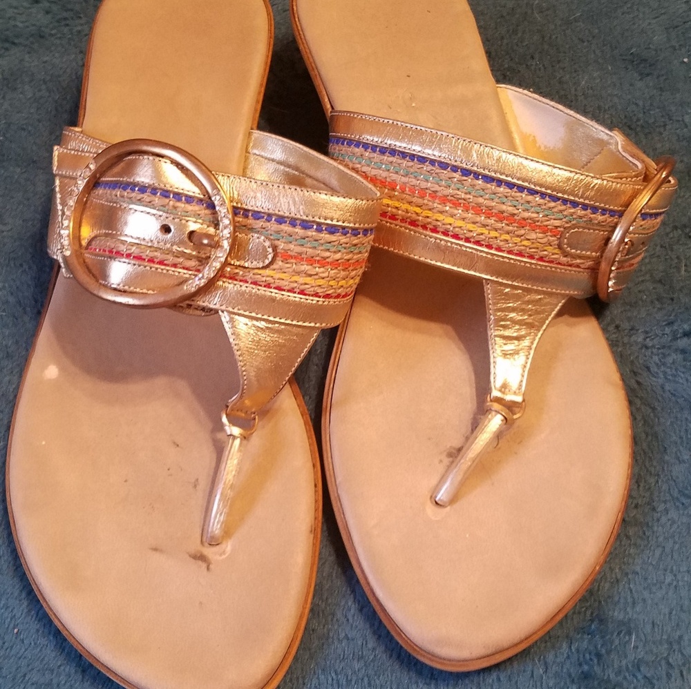 Gold sandals